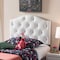 Baxton Studio Myra White Faux Leather Upholstered Button-Tufted Twin Size Headboard 125-6969 - alternate 4